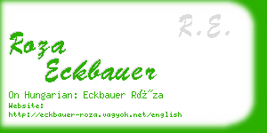 roza eckbauer business card